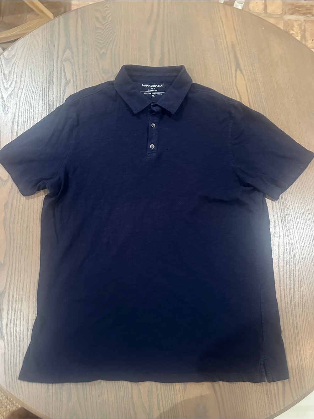 Banana Republic Men's Navy Blue Polo